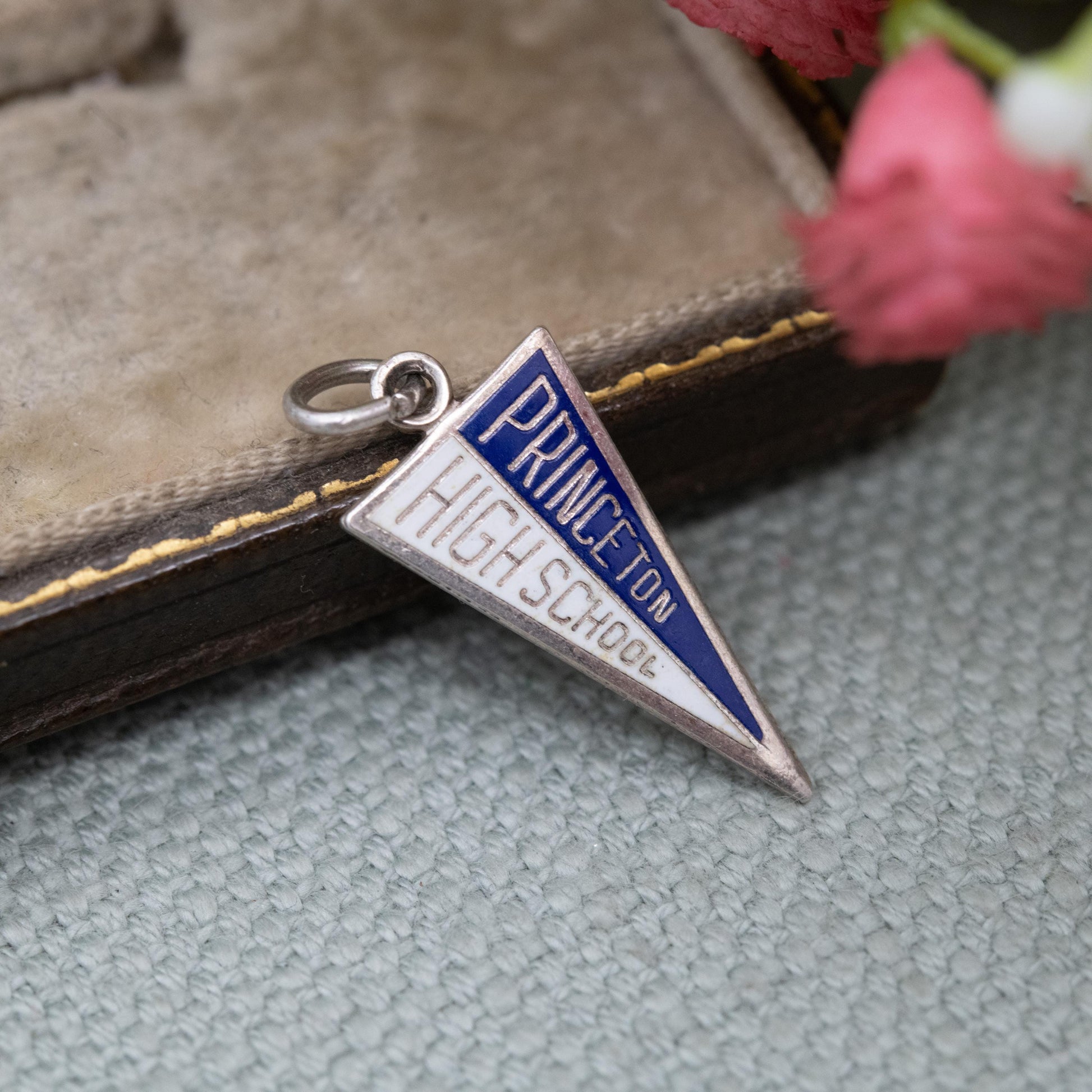 Vintage Danecraft Sterling Silver Princeton High School Charm Pendant - New Jersey Souvenir Gift for Charm Bracelet