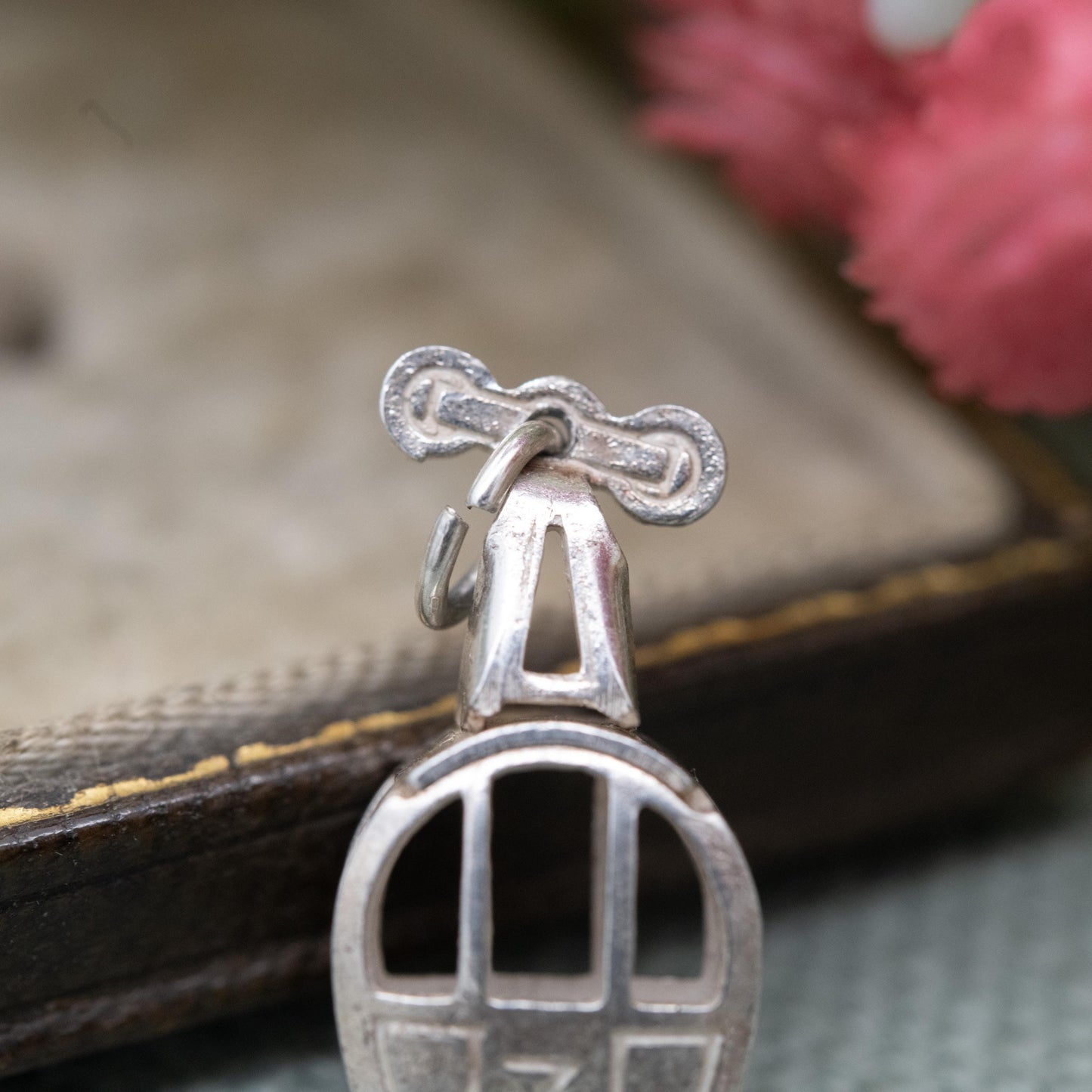 Vintage Silver Swiss Cable Car Charm Pendant - Ski Lift Gondola | Snow Sport | Winter | Gift for Charm Bracelet